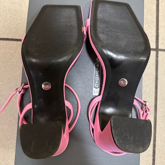 ZARA Pink Strappy Heels – Size 38 (US 7.5) - Picture 7 of 7